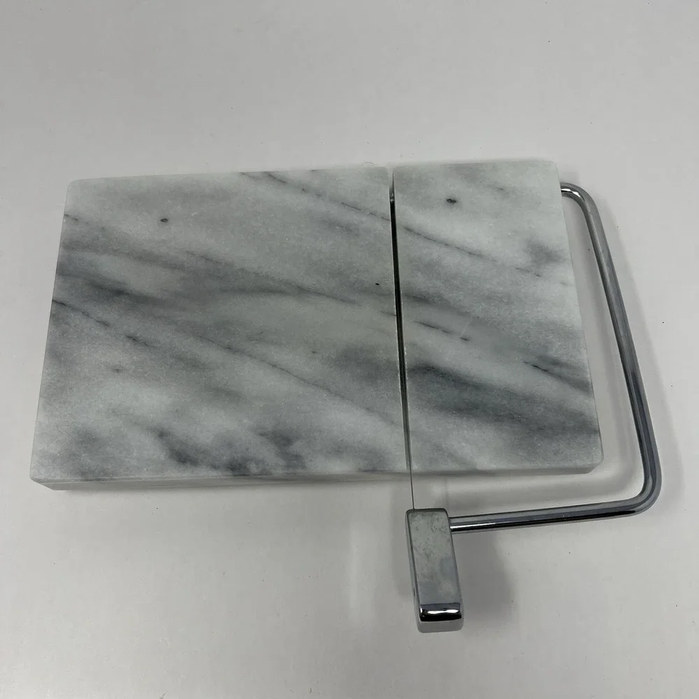 Hickory Farms Marble Cheese Slicer Gourmet #601 White USA Vintage Kitchen Tool